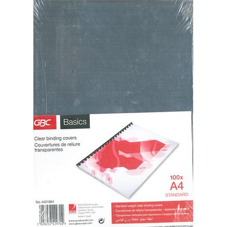 Εξώφυλλο GBC A4 Βιβλιοδεσίας Πλαστικό 200 micron (100τεμάχια)