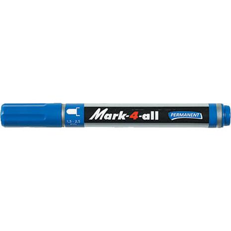 Μαρκαδόρος ανεξίτηλος Stabilo  651 F Mark 4 All στρογγυλή μύτη 1,5-2,5mm μπλε