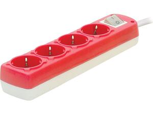 Πολύπριζο με διακόπτη 4 θέσεων 3 x 1.5mm²