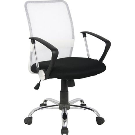 Kαρέκλα γραφείου Mesh Λευκό - Μαύρο BF2009 (Μαύρο)