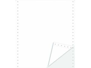 Μηχανογραφικό χαρτί 11x9.5 διπλό λευκό αυτογραφικό