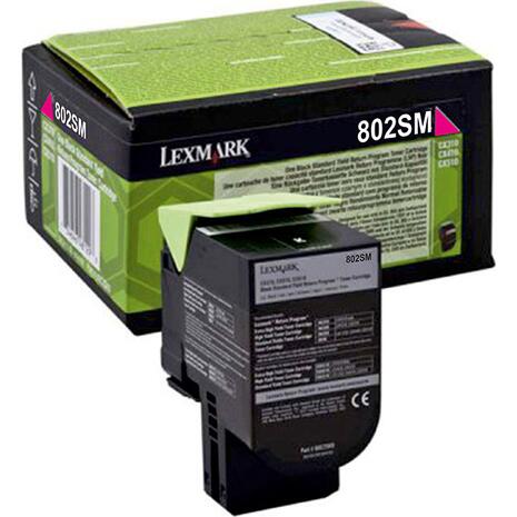 Toner εκτυπωτή LEXMARK 80C2SM Magenta (802SM) (Magenta)
