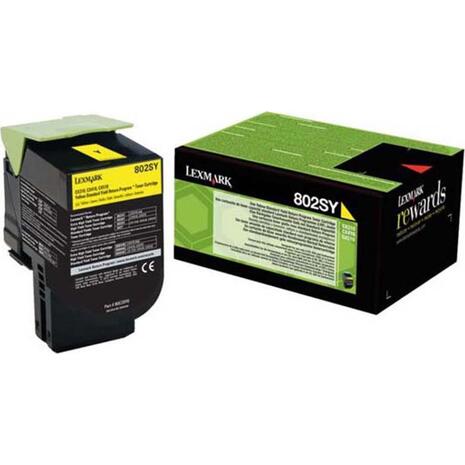 Toner εκτυπωτή Lexmark 80C2SY0 Standar Yellow -2k Pgs