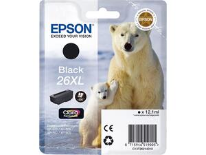 Μελάνι εκτυπωτή Epson 26XL Black C13T26214012