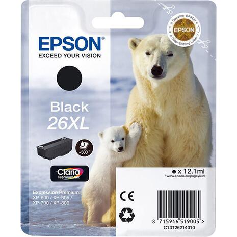 Μελάνι εκτυπωτή Epson 26XL Black C13T26214012