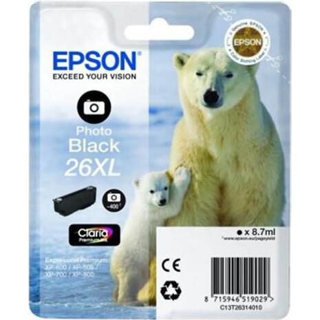 Μελάνι εκτυπωτή EPSON 26XL Photo Black (Black)
