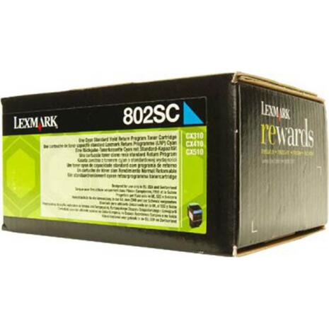 Toner εκτυπωτή LEXMARK 80C2SC Cyan (Cyan)