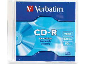 CD-R VERBATIN 700MB 52X με θήκη slim (47.01.43415)