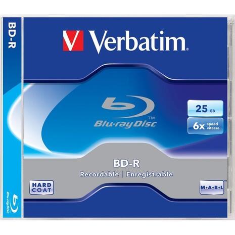 CD-R VERBATIN 25GB 6X blue - ray με θήκη slim