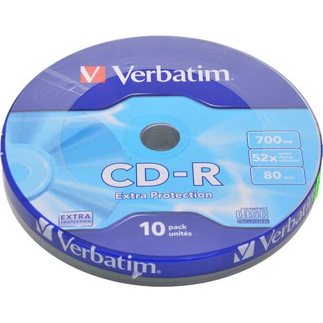 CD-R VERBATIN 700MB 52X Cake box 10 τεμάχια