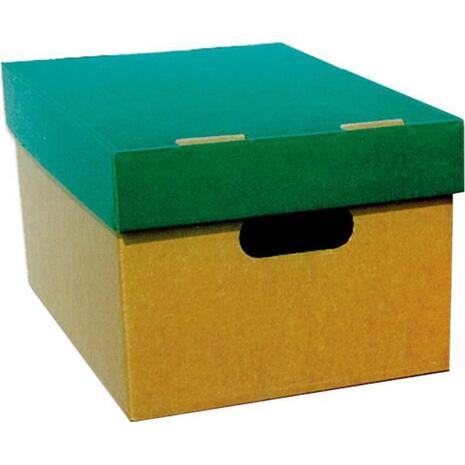 Κουτί αρχειοθέτησης από χαρτόνι Next με καπάκι πράσινο Α4 23x32x18cm