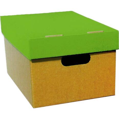 Κουτί αρχειοθέτησης από χαρτόνι Next με καπάκι λαχανί Α4 23x32x18cm