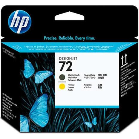 Κεφαλή εκτύπωσης HP No 72 Matte Black και Yellow C9384A (Yellow)