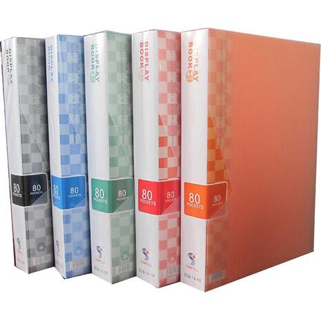 Ντοσιέ σουπλ  SUNFULL 80 διαφανείς θήκες display book σε διάφορα χρώματα