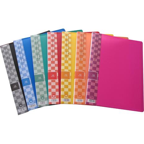 Ντοσιέ σουπλ SUNFULL 10 διαφανείς θήκες display book σε διάφορα χρώματα