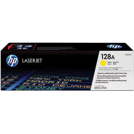 Toner εκτυπωτή HP CE322A Yellow 128A CM1415/CP1525 (Yellow)