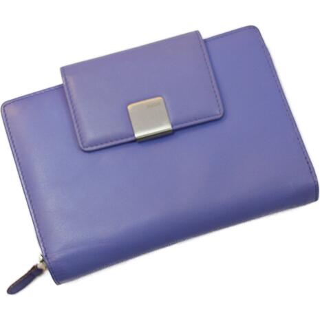 Δερμάτινo πορτοφόλι γυναικείo MAITRE μπλε