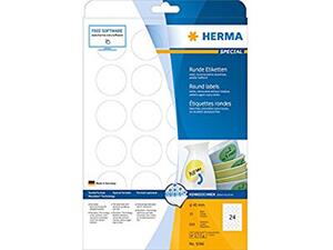 Ετικέτες αυτοκόλλητες HERMA 40mm MOVABLES 5066 (Λευκό)