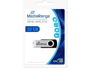 Mediarange flash drive 32GB USB 2.0 swivel swing stick mr911