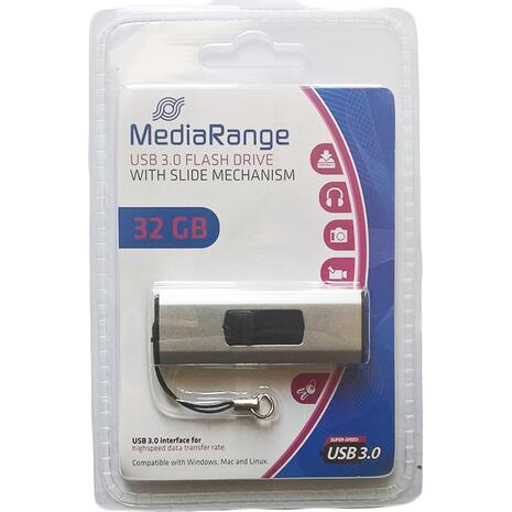 Mediarange flash drive 32GB USB 3.0 with slide mechanism mr916