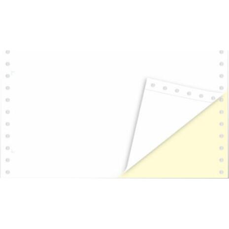 Μηχανογραφικό χαρτί 5,5x9.5 Λευκό - Κίτρινο χρωματιστό αυτογραφικό