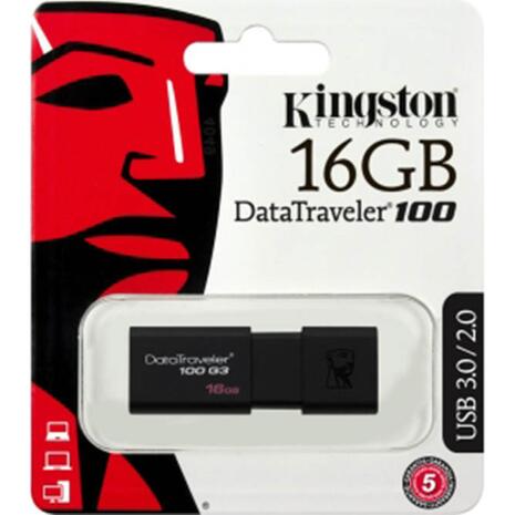 Kingston DataTraveler 100 G3 16GB Black USB Stick