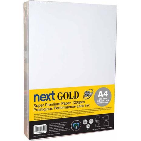 Χαρτί εκτύπωσης Next Gold Premium Α4 120gr 500 φύλλα