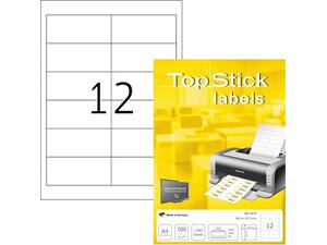 Ετικέτες αυτοκόλλητες TOPSTICK No8711 (96,5x42,3mm) (Λευκό)
