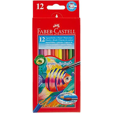 Ξυλομπογιές Ακουαρέλας FABER - CASTELL  (12 τεμάχια)