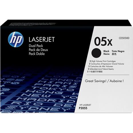 Toner εκτυπωτή HP CE505XD Black dual pack (Black)