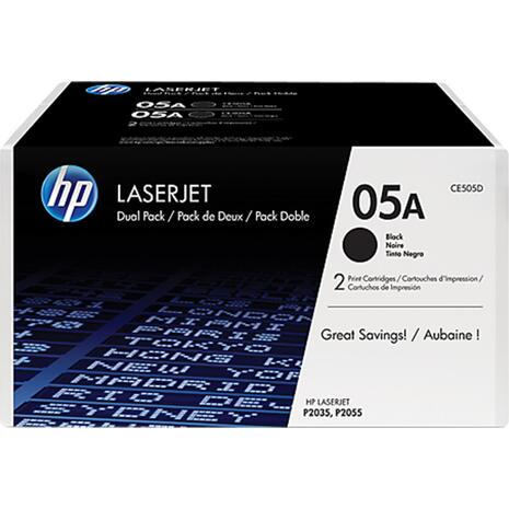 Toner εκτυπωτή HP CE505D Black dual pack (Black)