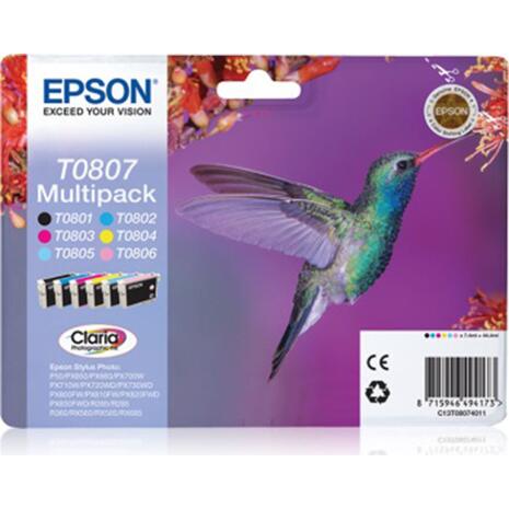 Μελάνι εκτυπωτή Epson T0807 C13T08074020 Multipack 6 Colours