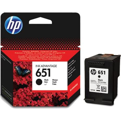 Μελάνι εκτυπωτή  HP 651 Black C2P10AE (Black)