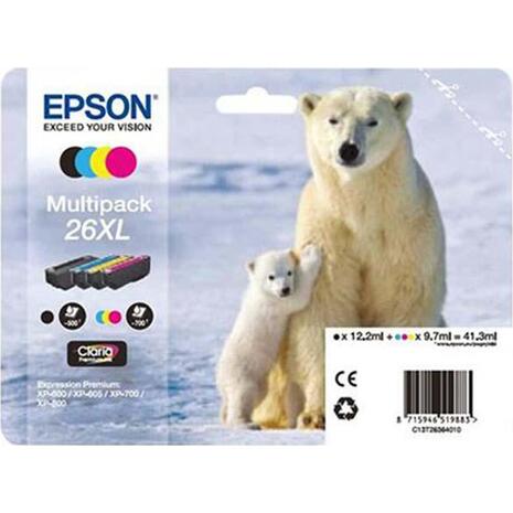 Μελάνι εκτυπωτή Epson T263640 XL Multipack 4 Ink Polar Bear C13T26364010
