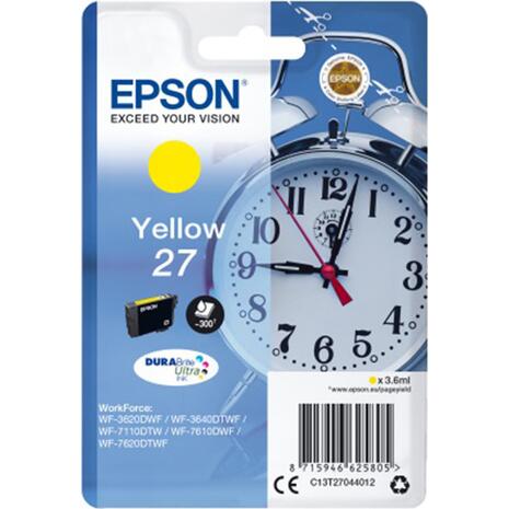 Μελάνι εκτυπωτή  EPSON 27 Yellow T27440 (Yellow)