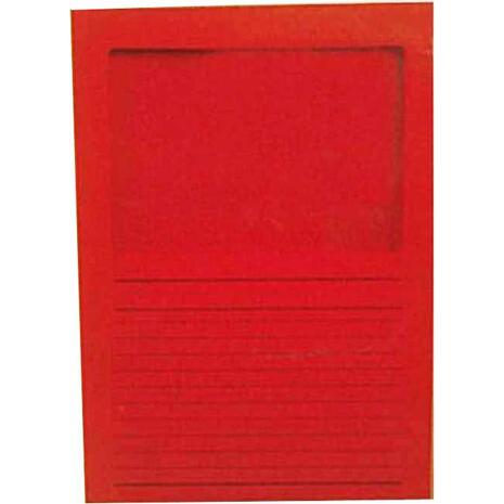 Ντοσιέ τύπου Γ με παράθυρο 31x22cm κόκκινο