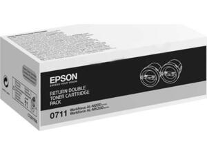 Toner εκτυπωτή EPSON AL WF200 (C13S050711) Double pack (Black)