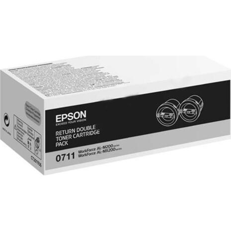 Toner εκτυπωτή EPSON AL WF200 (C13S050711) Double pack (Black)