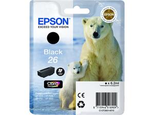 Μελάνι εκτυπωτή EPSON No26 Black T26014012 (Black)
