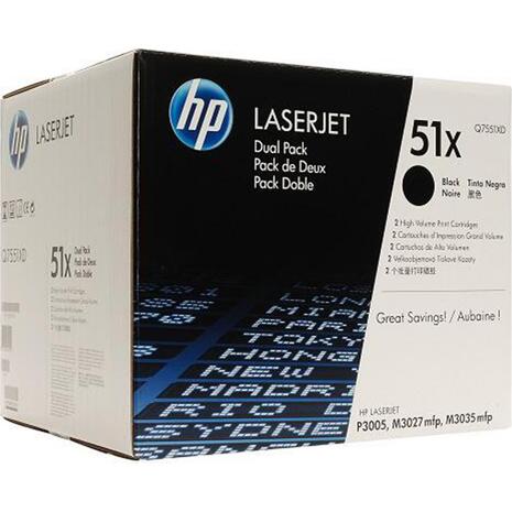 Toner εκτυπωτή HP Q7551XD  Black (Dual pack) (Black)