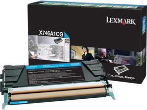 Toner εκτυπωτή  LEXMARK Cyan X746A1CG (Cyan)