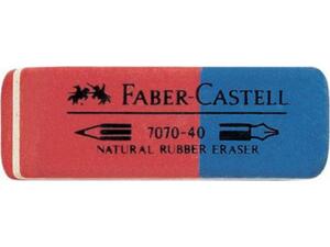 Γόμα FABER CASΤELL κόκκινη- μπλέ 187040