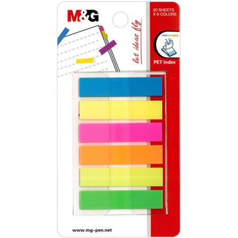 Χαρτάκια αυτοκόλλητα σελιδοδείκτες M&G 45x90mm (Διάφορα χρώματα)
