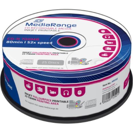 CD-R Media Range 700mb 52x πομπινα (25 τεμαχίων)