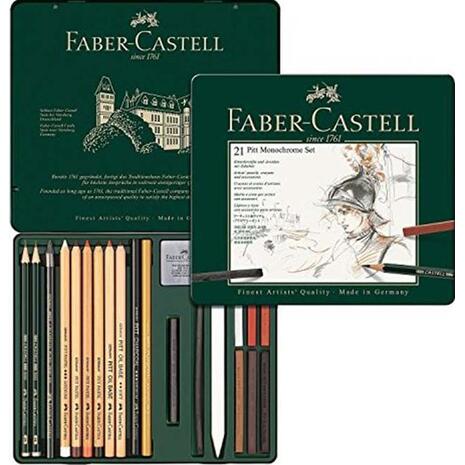 Κασετίνα μεταλλική Faber Castell Pitt Graphite
