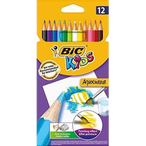 Ξυλομπογιές Ακουαρέλας Bic Kids (12 τεμάχια)