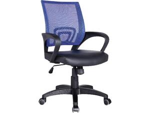 Kαρέκλα γραφείου Μαύρο/Μπλε BF2101 E-00012632(EO254,30) (1 τεμάχιο) (Μαύρο)