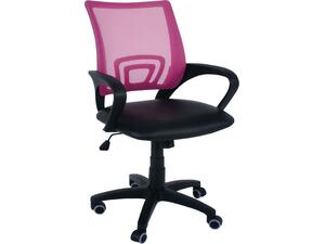 Kαρέκλα γραφείου Mesh Ροζ - Μαύρο PU BF2101 Ε-00017740(ΕΟ254,70) (1 τεμάχιο) (Ροζ)