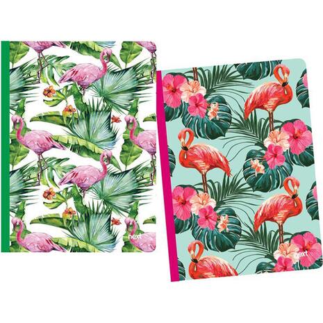 Τετράδιο NEXT Flexi Flamingo 2 Θεμάτων 17x25cm 128 φύλλων (Διάφορα σχέδια)