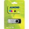 Almond flash drive 16GB USB 0.2 Twister black/silver